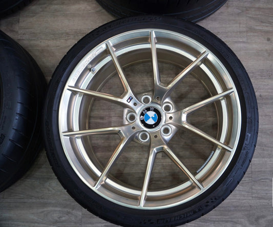 OEM BMW 763M Frozen Gold Wheel & Tire Set