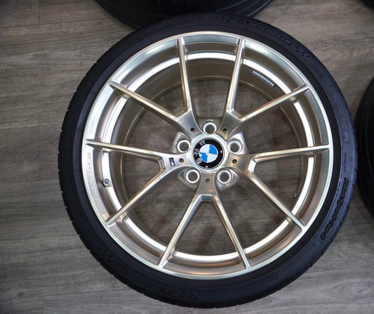 OEM BMW 763M Frozen Gold Wheel & Tire Set