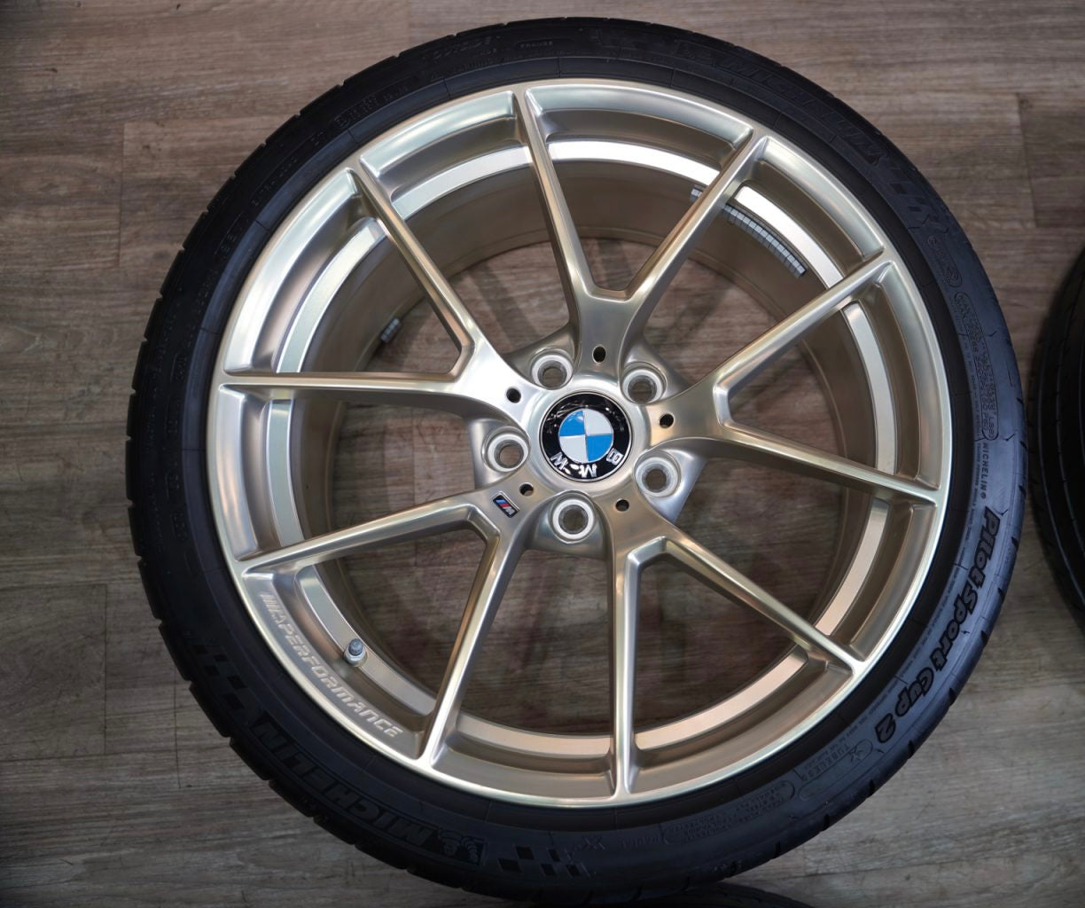 OEM BMW 763M Frozen Gold Wheel & Tire Set