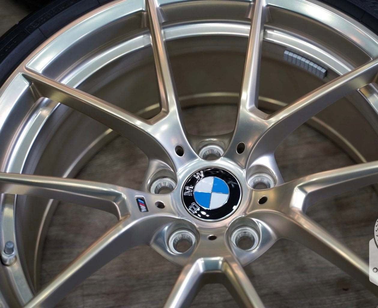 OEM BMW 763M Frozen Gold Wheel & Tire Set