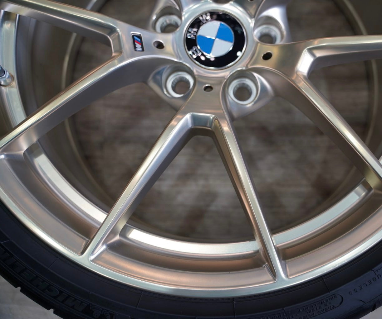 OEM BMW 763M Frozen Gold Wheel & Tire Set